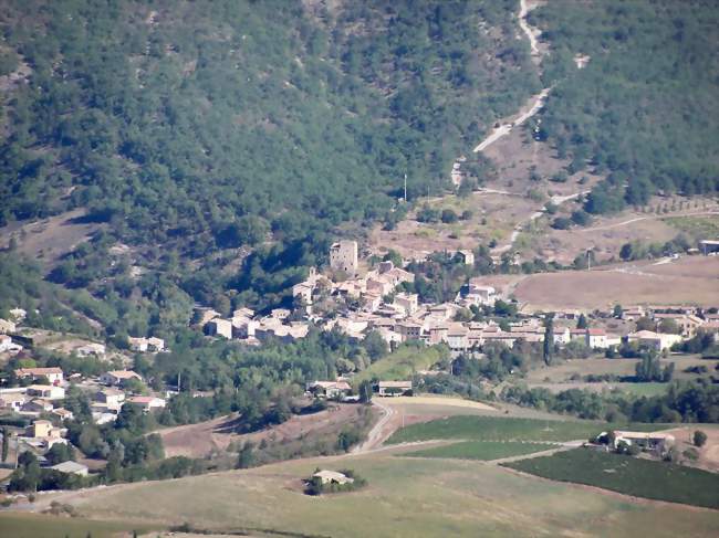 Sainte Jalle, vue du Col d'Ey - Sainte-Jalle (26110) - Drôme