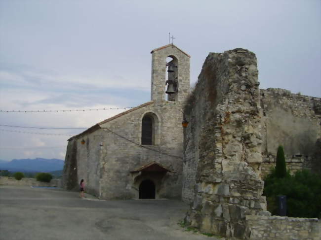 Église de Sauzet, en haut du village - Sauzet (26740) - Drôme