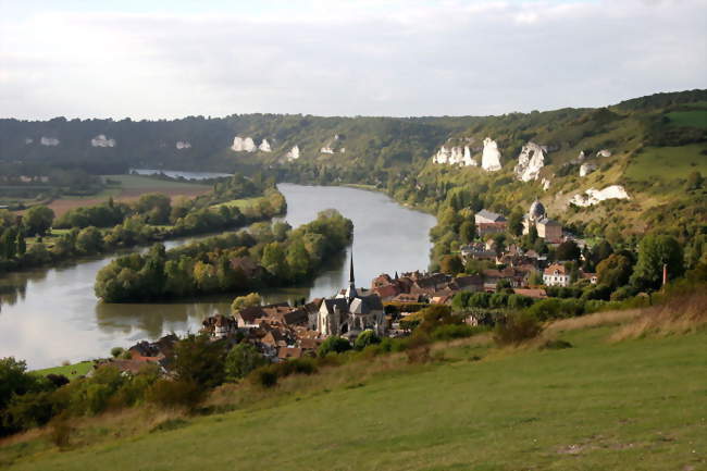 Vue du Petit-Andely et de la Seine depuis Château Gaillard - Les Andelys (27700) - Eure