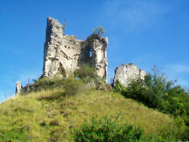 Le donjon du château ruiné - Château-sur-Epte (27420) - Eure