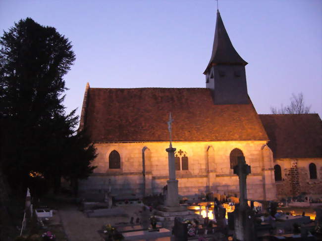 Église Saint-Hilaire et vieil if funéraire - Ferrières-Saint-Hilaire (27270) - Eure