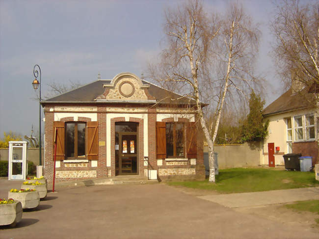La bibliothèque, ancienne mairie - Guichainville (27930) - Eure