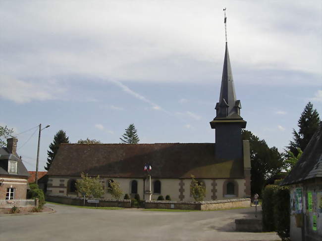 Église Notre-Dame et centre du village - Le Noyer-en-Ouche (27410) - Eure