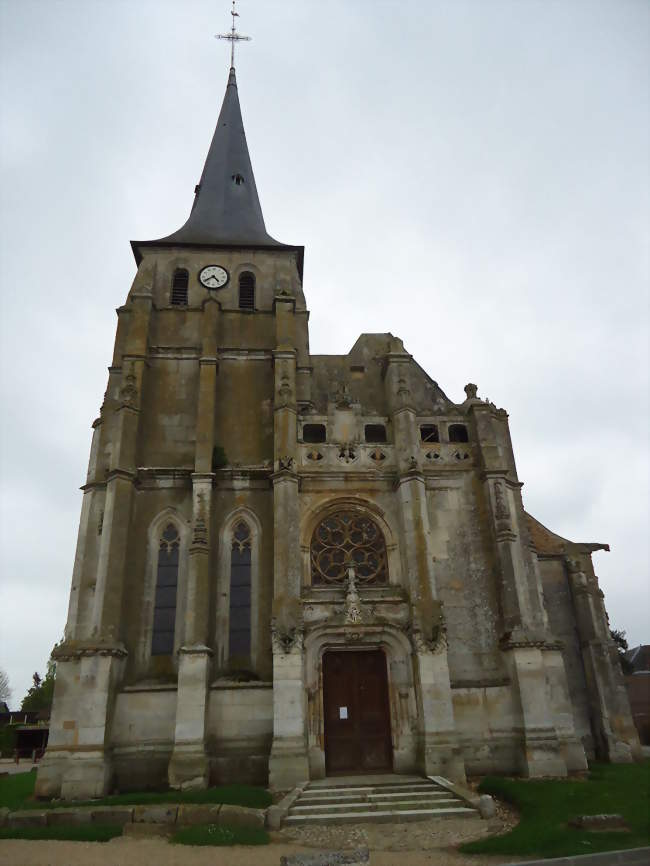 L'église Saint-Aubin - Saint-Aubin-d'Écrosville (27110) - Eure