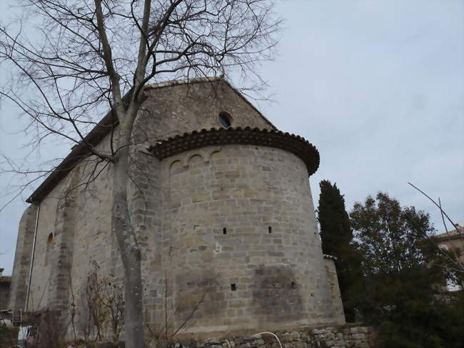 Chevet de l'église Saint-Vincent - Cros (30170) - Gard