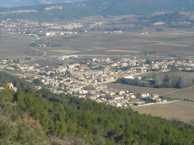 Vue générale d'Orsan depuis le Camp de César - Orsan (30200) - Gard