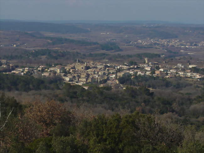 Le Pin vu du belvédère de la Gardie - Le Pin (30330) - Gard