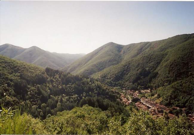 Valleraugue vue de la Montée des 4 000 marches - Valleraugue (30570) - Gard