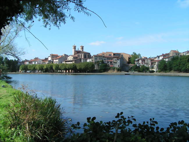 Cazères vue de la rive droite de la Garonne - Cazères (31220) - Haute-Garonne