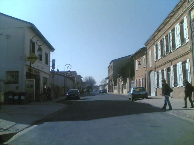 Rue de la République au centre de Frouzins - Frouzins (31270) - Haute-Garonne