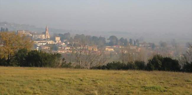 Le village de Montégut vu depuis la « Lande » - Montégut-Lauragais (31540) - Haute-Garonne