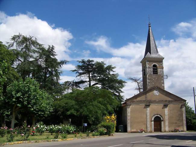 Ayguetinte, l'église et le jardin public - Ayguetinte (32410) - Gers