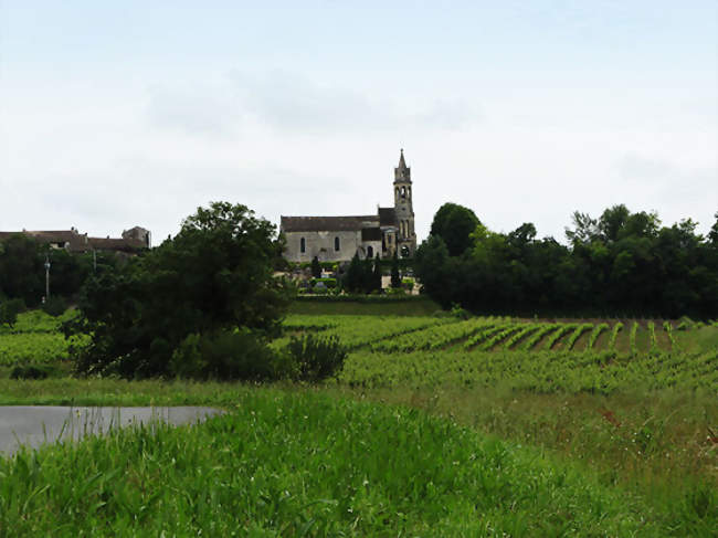 Église Saint Romain vue du côté cimetière - Saint-Romain-la-Virvée (33240) - Gironde