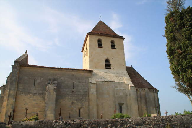 Façade sud de l'église - Saint-Vincent-de-Pertignas (33420) - Gironde