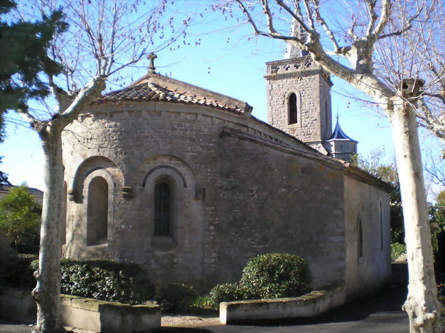 Chevet roman de l'église Saint-Martin de Beaufort - Beaufort (34210) - Hérault