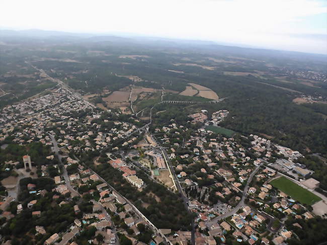 Photo aérienne de la commune - Castries (34160) - Hérault