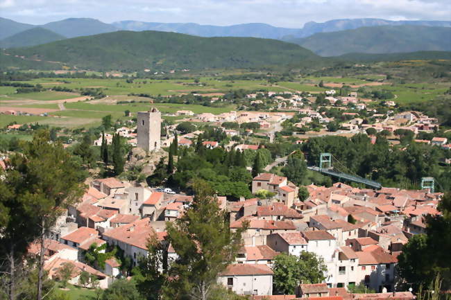 Panorama du village depuis le « Trou du Corbeau » - Cessenon-sur-Orb (34460) - Hérault