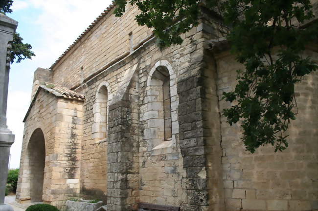 Mur méridional de Notre-Dame des Pins à Espondeilhan - Espondeilhan (34290) - Hérault