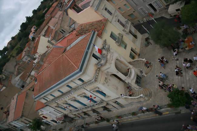 Mairie de Nissan-lez-Enserune depuis le beffroi - Nissan-lez-Enserune (34440) - Hérault