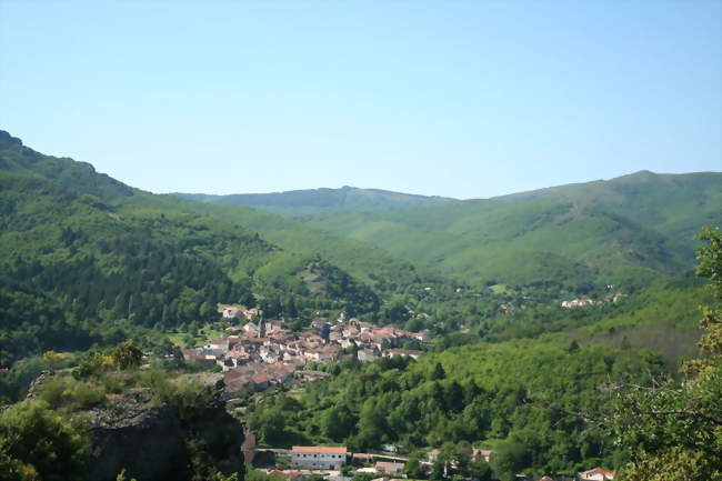 Vue depuis le clocher de Neyran - Saint-Gervais-sur-Mare (34610) - Hérault