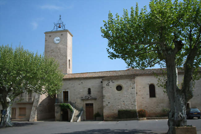 Église Saint-Gilles - Tour-clocher - Usclas-d'Hérault (34230) - Hérault