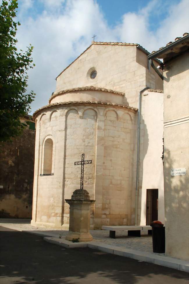 Chevet de l'église Sainte-Agathe - Valergues (34130) - Hérault