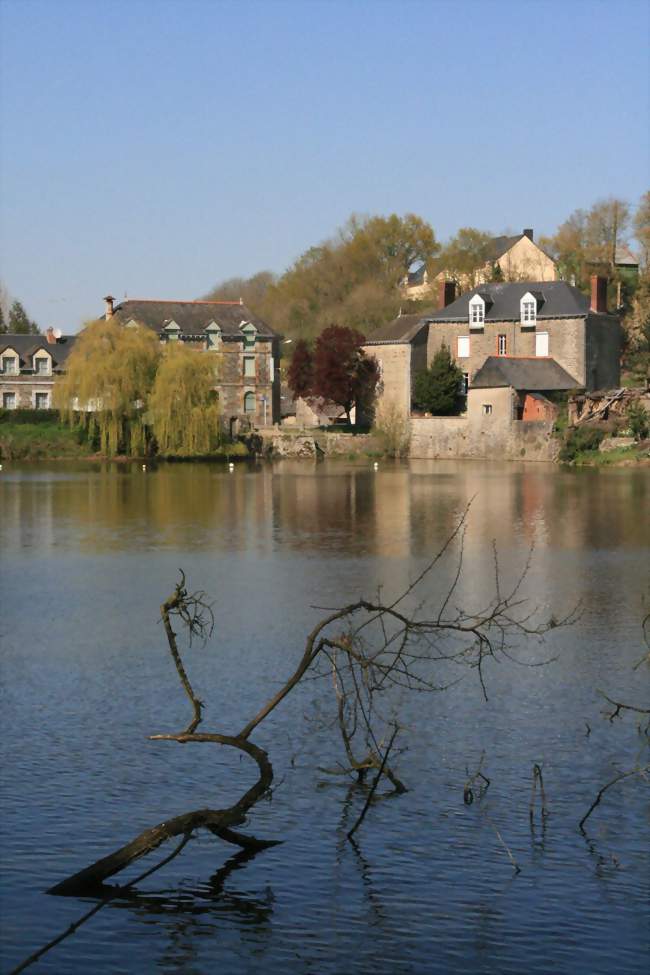 Le quartier de la Ville-Bédon, au bord de l'étang de Marcillé - Marcillé-Robert (35240) - Ille-et-Vilaine