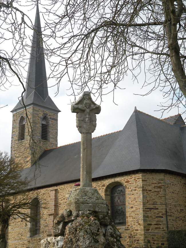 Église Saint-Séglin et calvaire - Saint-Séglin (35330) - Ille-et-Vilaine