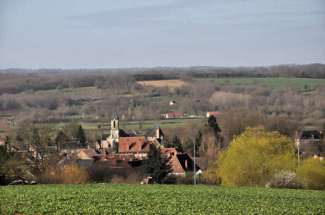 Vue générale de la commune - Le Menoux (36200) - Indre