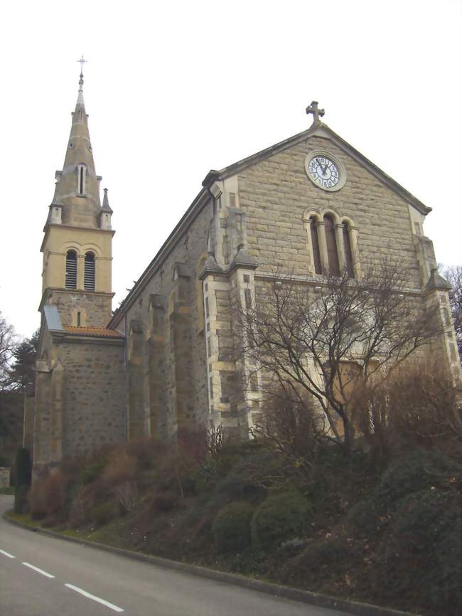 Vue de l'église d'Estrablin - Estrablin (38780) - Isère
