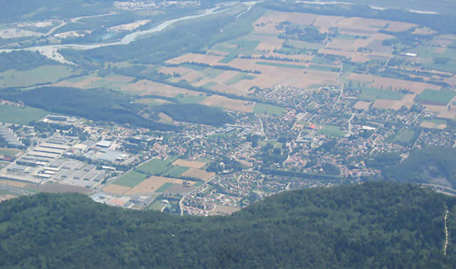 Vue de Varces-Allières-et-Risset depuis le Pic St Michel - Varces-Allières-et-Risset (38760) - Isère