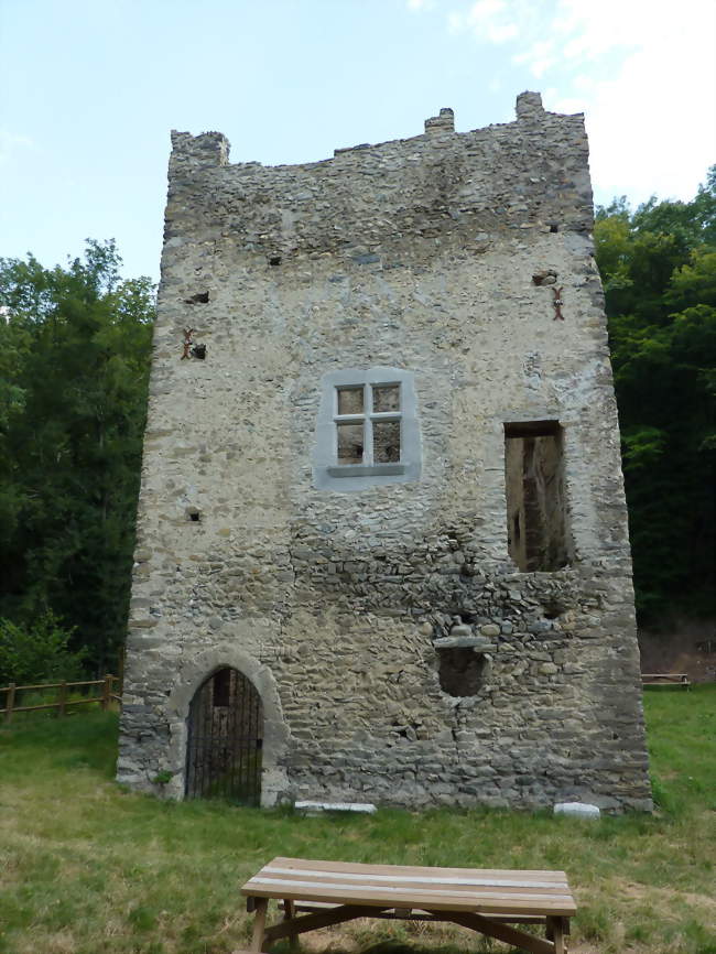 Côté nord de la tour d'Étapes - Le Versoud (38420) - Isère