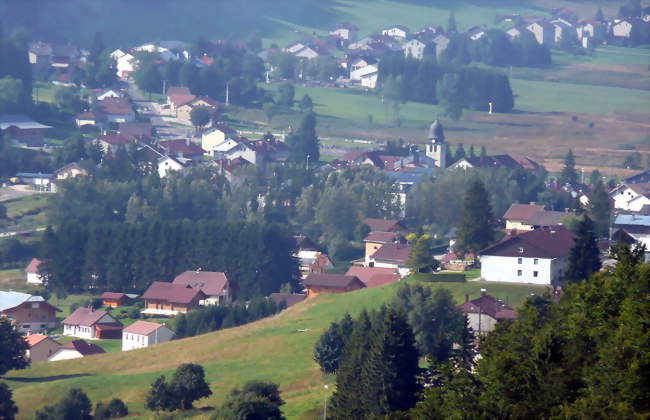 Vue de la partie centrale de Bois-d'Amont - Bois-d'Amont (39220) - Jura