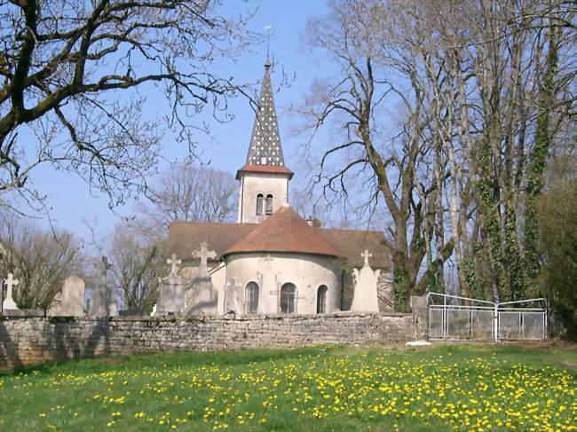 Abside de l'église de Fay-en-Montagne reconstruite vers 1860 - Fay-en-Montagne (39800) - Jura
