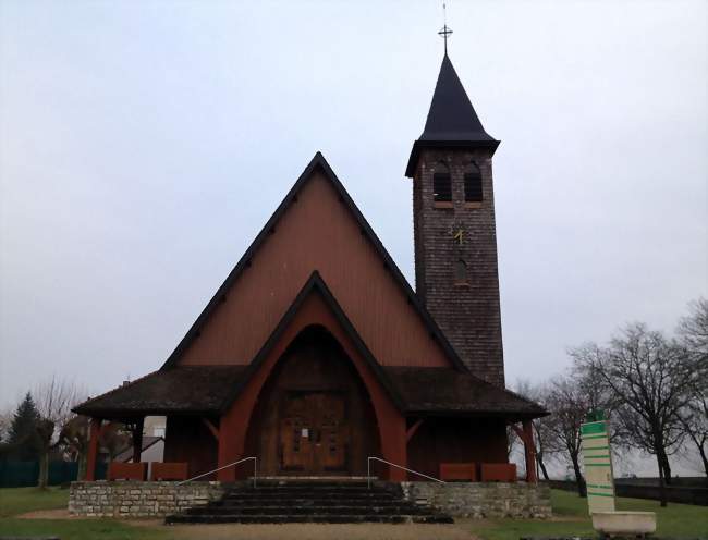 L'église de Lavancia-Epercy, construite en 1951 - Lavancia-Epercy (01590) - Jura