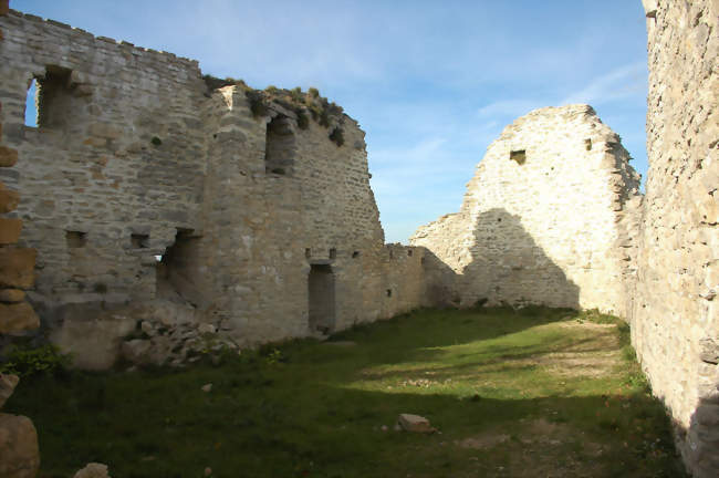 Ruines du château d'Oliferne sur la commune de Vescles - Vescles (39240) - Jura
