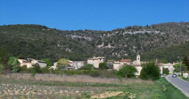 Vue du village de Montsalier - Montsalier (04150) - Alpes-de-Haute-Provence