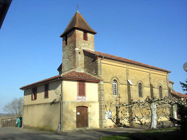 Église et mairie d'Arthez-d'Armagnac - Arthez-d'Armagnac (40190) - Landes