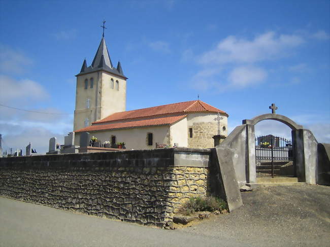 L'église Saint-Jean-Baptiste de Lauret et le cimetière - Lauret (40320) - Landes