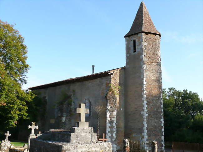 Église de Sarran avec le cimetière - Parleboscq (40310) - Landes