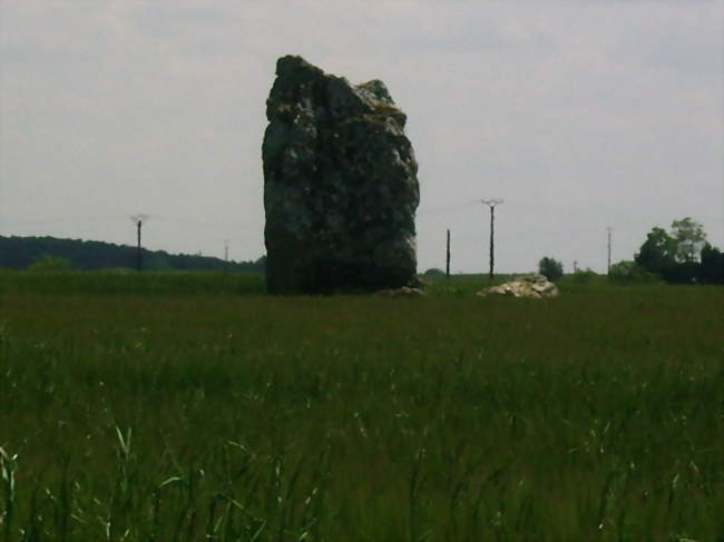Le menhir de la Drue - Tripleville (41240) - Loir-et-Cher