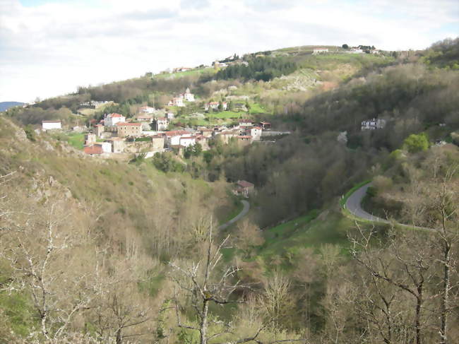 Vue sur le village - Chagnon (42800) - Loire