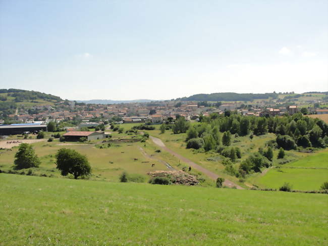 Vue de Roche la Molière depuis St-Genest Lerpt - Roche-la-Molière (42230) - Loire