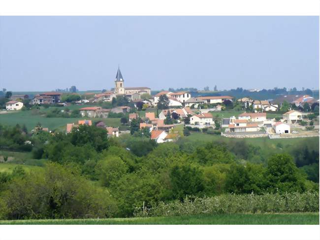 Vue générale du bourg - Saint-Joseph (42800) - Loire