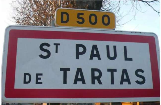 APanneau de la ville - Saint-Paul-de-Tartas (43420) - Haute-Loire