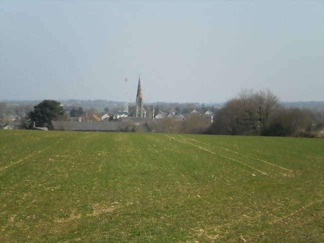 Le bourg vu de l'ouest - Pierric (44290) - Loire-Atlantique