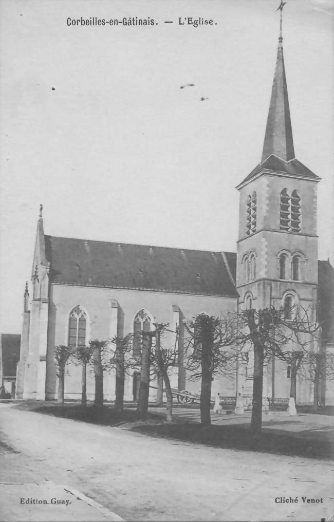 L'église de vers 1939 - Corbeilles (45490) - Loiret