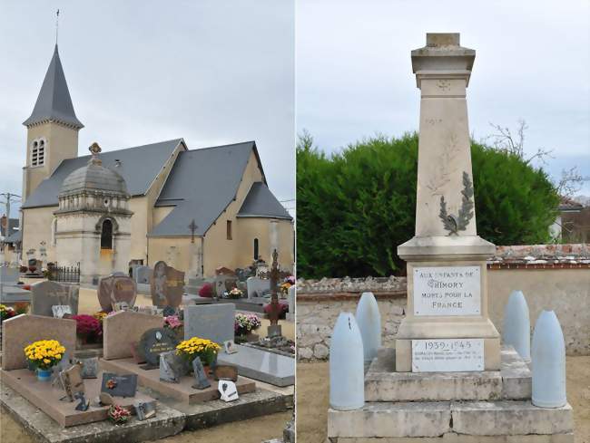Cimetière, église et monument aux morts - Thimory (45260) - Loiret