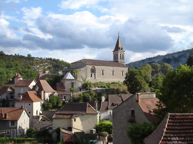 Cabrerets et son église - Cabrerets (46330) - Lot