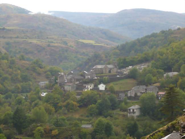 Le village d'Altier vu depuis le Grand-Altier - Altier (48800) - Lozère